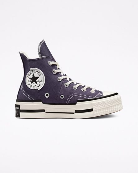 Tenis Converse Chuck 70 Plus Cano Alto Feminino Roxo Pretas | PT L0975P1